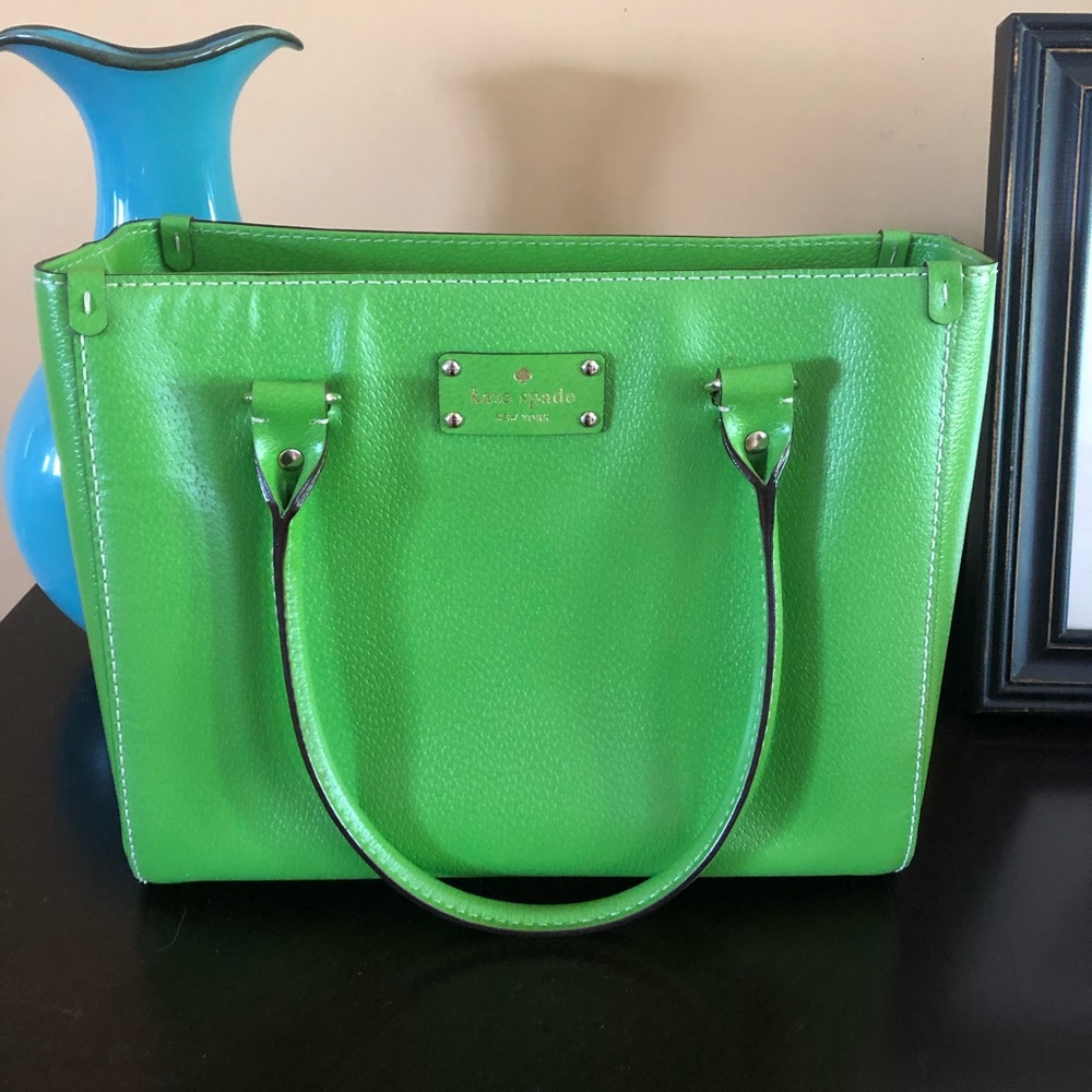 Green Kate Spade purse